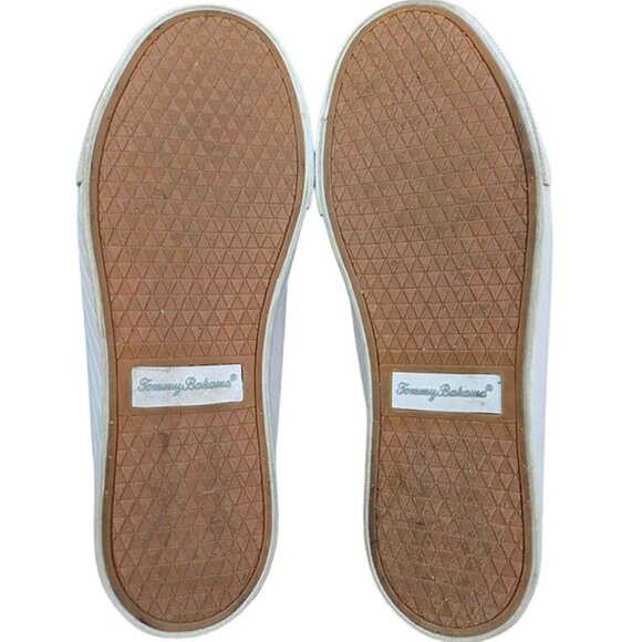 Tommy Bahama Perforated Sneakers Womens 8.5 White Lace Up Coastal Preppy Resort - Picture 5 of 7